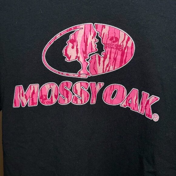 Mossy Oak black and pink long-sleeve tee, size small - Picture 4 of 4